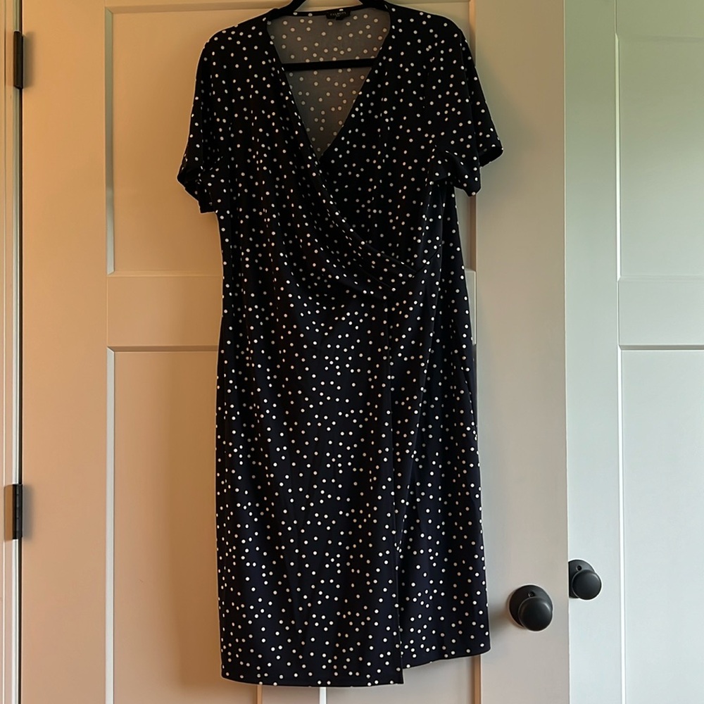 Cute navy polka dot dress